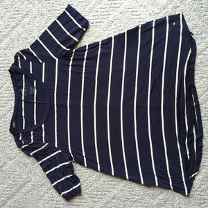 American Eagle Navy and white stiped Tunic